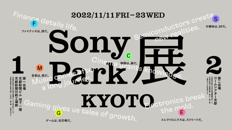 “Sony Park Exhibition KYOTO”announcement visual