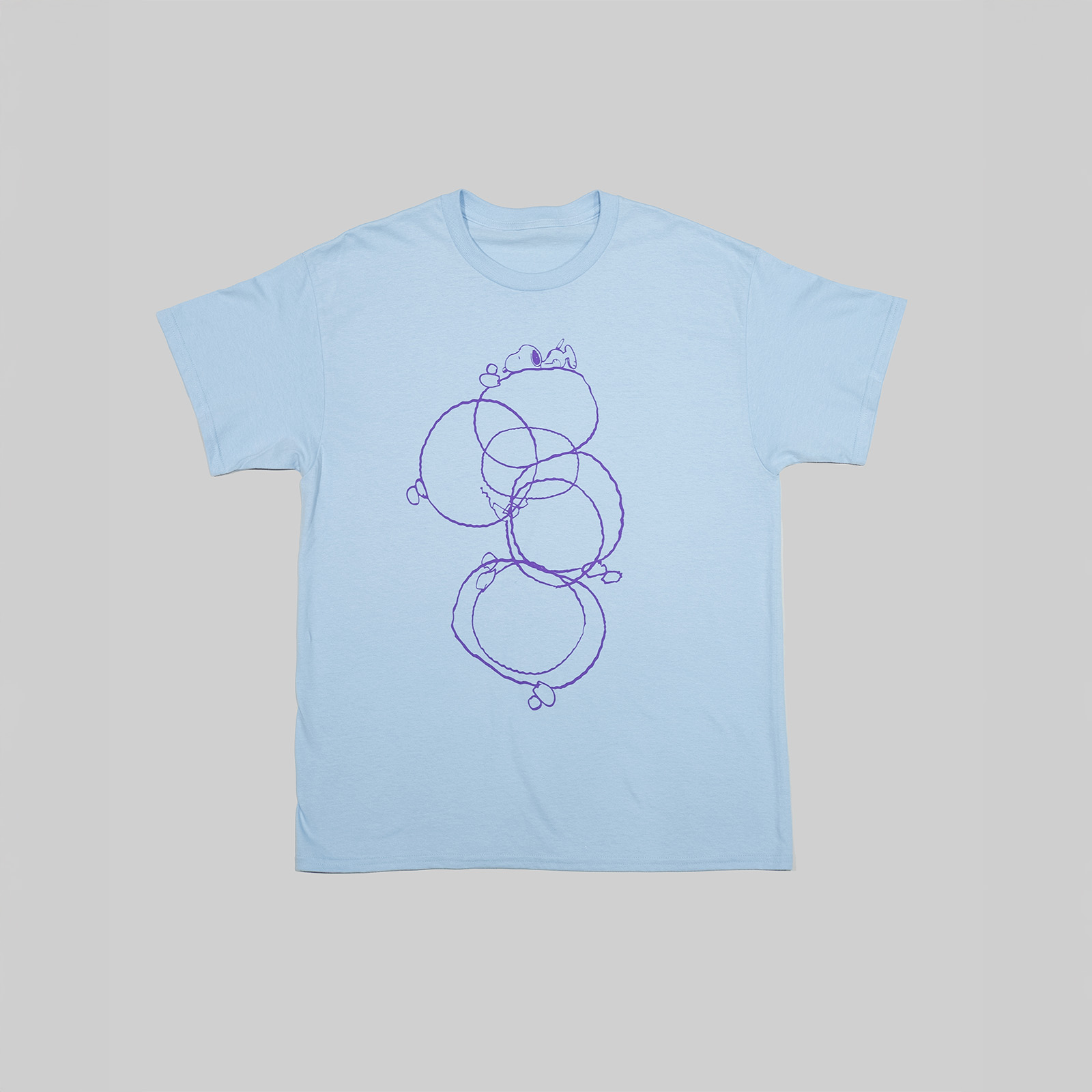 「スヌーピーTee」Blueカラーの商品画像。