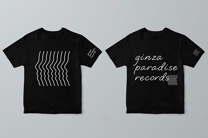 「ginza paradise records」で販売されるTシャツ
