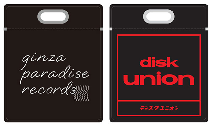 「ginza paradise records」で販売されるコラボレーションLPキャリングバッグ